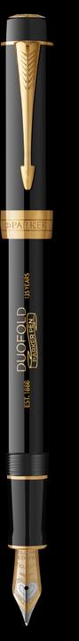 Produktbild Parker Pen PARKER Füller Duofold 135 Spezial Ed. schw/gold Feder 18k F Geschenkbox (Gold)