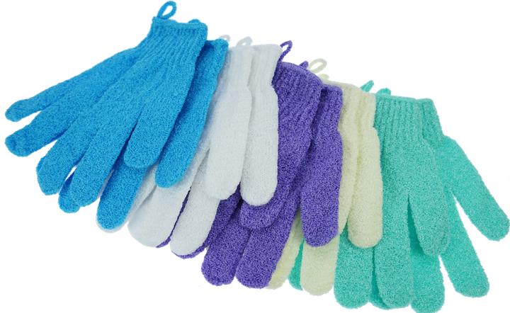 Actual product image Massage glove (pair) - nylon, assorted colours, suitable for all sizes