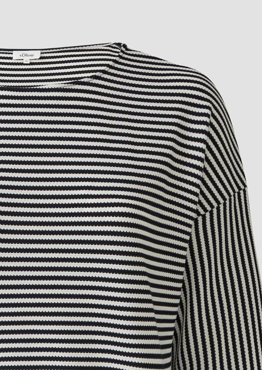 Image du produit S.Oliver T-Shirt Gestreiftes T-Shirt im Relaxed Fit mit 3/4-Ärmeln (44)