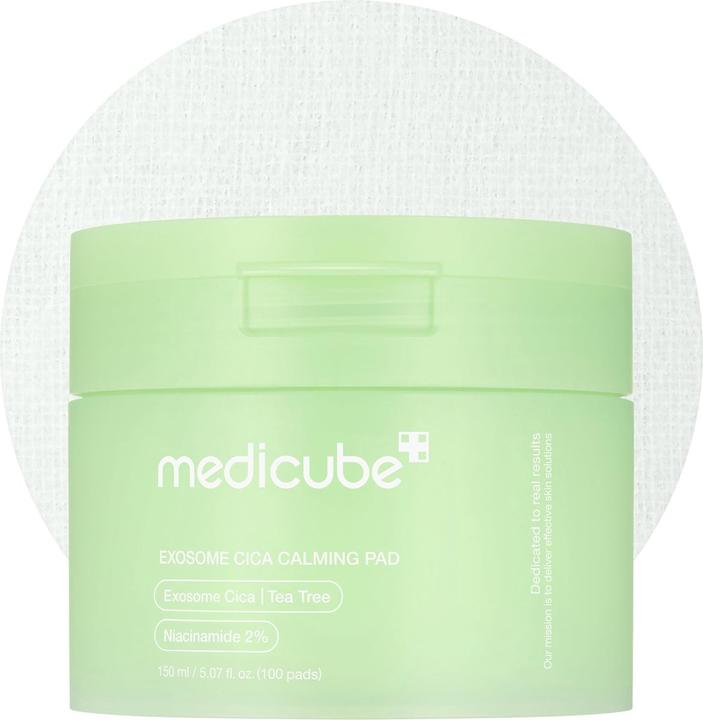 Medicube Exosome Cica Tea Tree Calming Toner Pads for Sensitive Skin