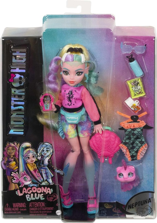 Immagine prodotto Monster High Bambola Lagoona Blu con animale domestico e accessori
