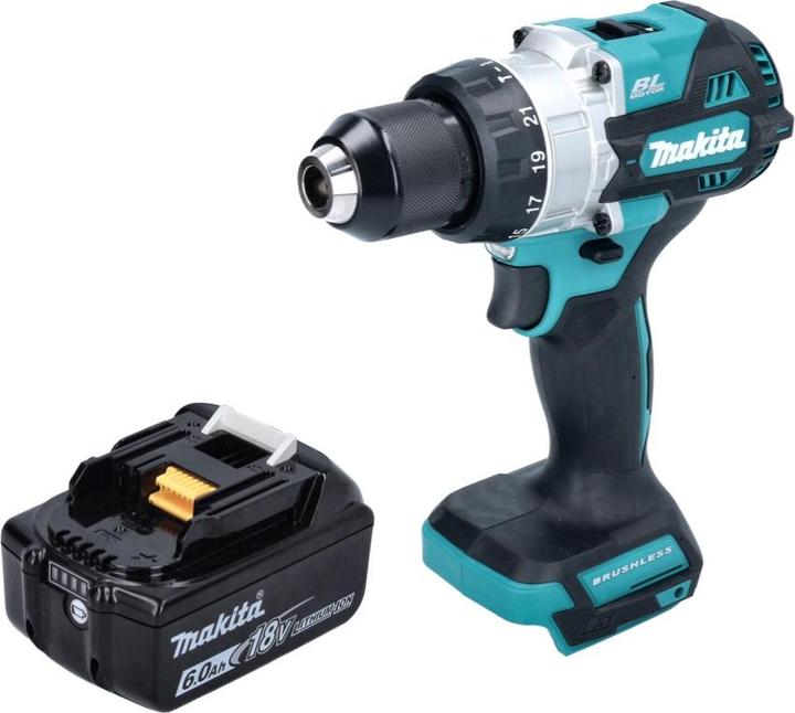 Actual product image Makita DHP 486 G1 Battery impact drill 18 V 130 Nm Brushless + 1x battery 6.0 Ah - without charger (Rechargeable battery operated)