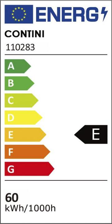 Label énergétique Contini Morelux (7500 lm)