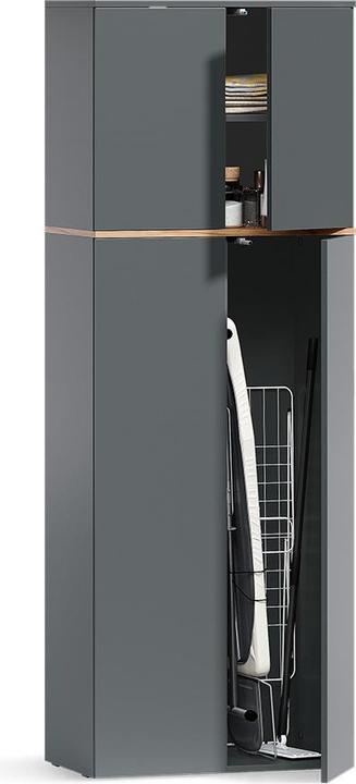 Produktbild Vicco Hochschrank Viktor, Anthrazit/Goldkraft Eiche, 68 x 188.6 cm mit 8 geschlossenen Fächern (68 x 40.50 x 188.60 cm)