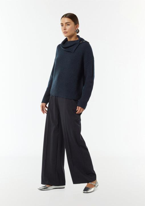 Image du produit Comma Strickpullover Rollkragenpullover mit Zierknöpfen (S)