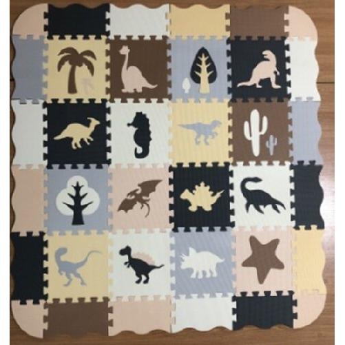 Ikonka, Spielteppich + Spielmatte, Dinosaurier