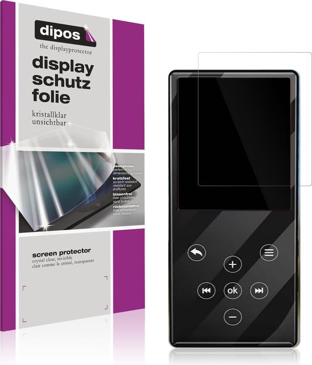 Image du produit Dipos Film de Protection d’écran Crystalclear pour Gueray Q9 MP3-Player