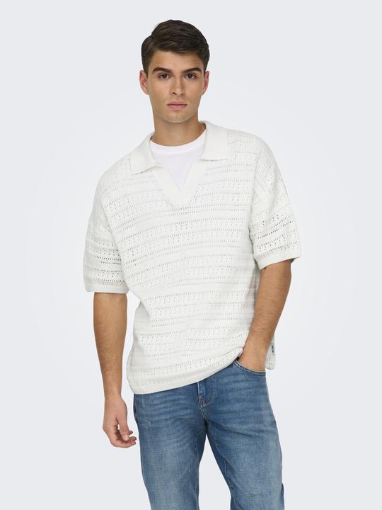 Produktbild Only & Sons Onsgrayson Ds 5 Chochet Polo Knit (S)