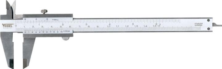 Vogel 201033 Schieblehre Stellschraube Edelstahl 150mm gelasert DIN 862 (15 cm)