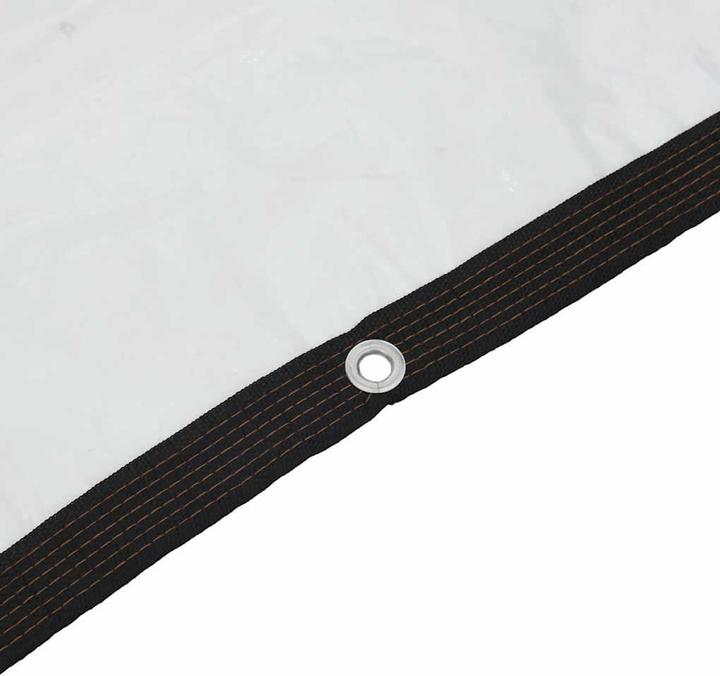 Immagine prodotto vidaXL Telone trasparente con occhielli 8x8 m telone trasparente in polietilene (8 x 8 m)