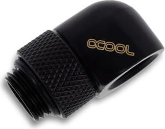 Actual product image Alphacool Icicle L-connector rotatable G1/4 ET to G1/4 IT - 4pcs Set Deep Black