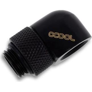 Thumbnail - Alphacool Eiszapfen L-Verbinder drehbar G1/4 AG auf G1/4 IG - 4pcs Set Deep Black, Wasserkühlung Anschluss, Schwarz