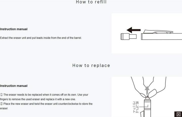 Produktbild Tombow Radiergummi Monograph Ersatzradierer
