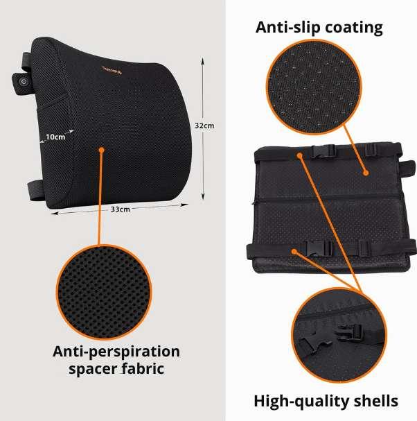 Immagine prodotto Thermrup Heated back cushion (32 x 33 cm)