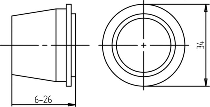 Immagine prodotto Mega Inserti di protezione del cilindro RZ 34.055 (Set di piastre per porte)