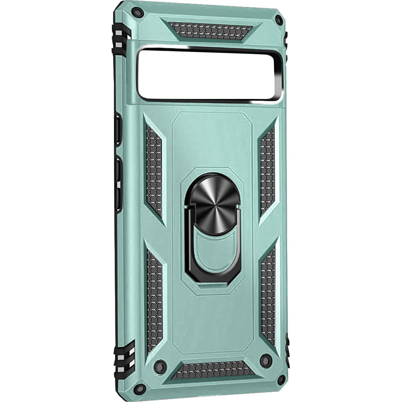 Avizar Stossfeste Handyhülle mit Ring Series (Google Pixel 7a), Smartphone Hülle, Grün