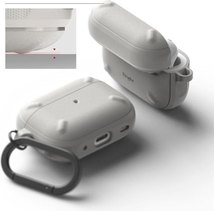 Actual product image Ringke Onyx case for AirPods Pro 2 armored case for headphones gray (Headphone sleeve)
