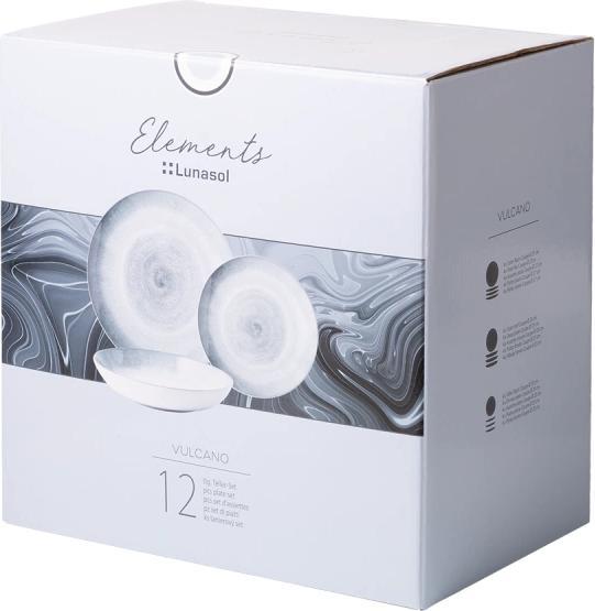 Actual product image Sola Tableware set Elements Vulcano, 12-piece (12 pcs.)