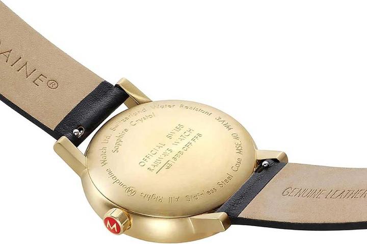 Actual product image Mondaine Evo2 - Ip Gold (Analogue wristwatch, 40 mm)