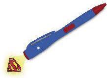 Image du produit SD Toys Logo Superman stylo lumineux (Bleu, 1x)