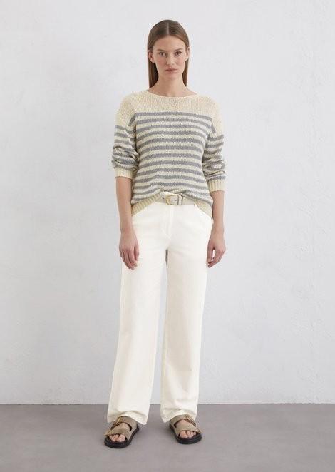 Image du produit Marc O'Polo Tricot rayé ample à rayures multicolores (XXL)