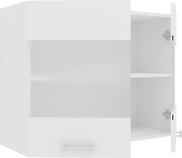 Produktbild VCM Küchenschrank Breite 80 cm Matt Glastür Hängeschrank Küche Küchenmöbel Esilo (60 x 80 x 31 cm)