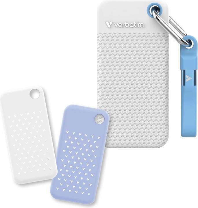 Produktbild Verbatim Pocket SSD 2TB Wht/Blue 2x Slvs (2 TB)