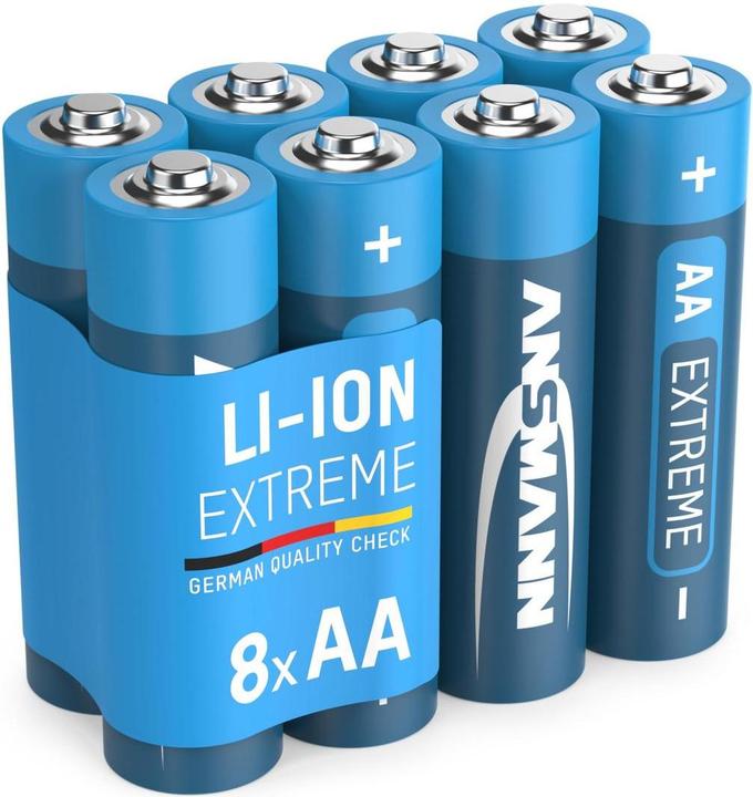 Produktbild Ansmann 4+4 Extreme Lithium AA Mignon LR 6 Big Pack (8 Stk., AA, 2850 mAh)