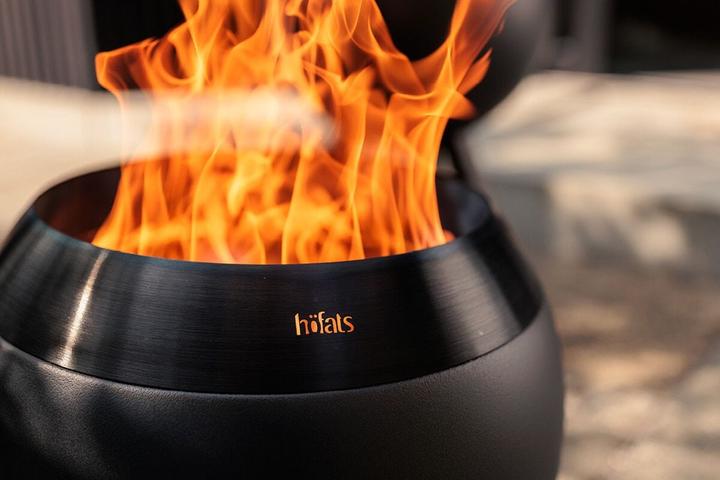 Produktbild Höfats MOON 45 all black Feuerkorb mit niedrigem Fuss (51 cm)