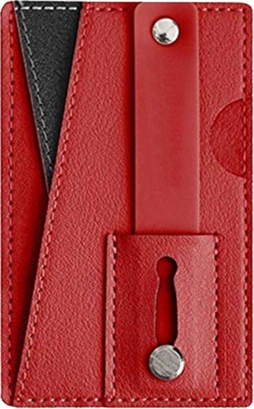 Produktbild Plutoos Card Holder Wallet Sticker Phone Ring Finger Phone Holder Stand Case-Brown