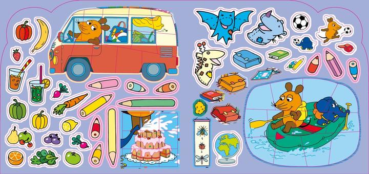 Produktbild Die Maus - Stickern Malen Gestalten