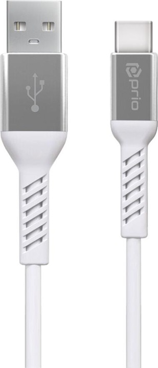 Produktbild prio High-Speed Charge & Sync USB C auf USB A 3A 1,2 m weiss (1.20 m, USB 2.0)