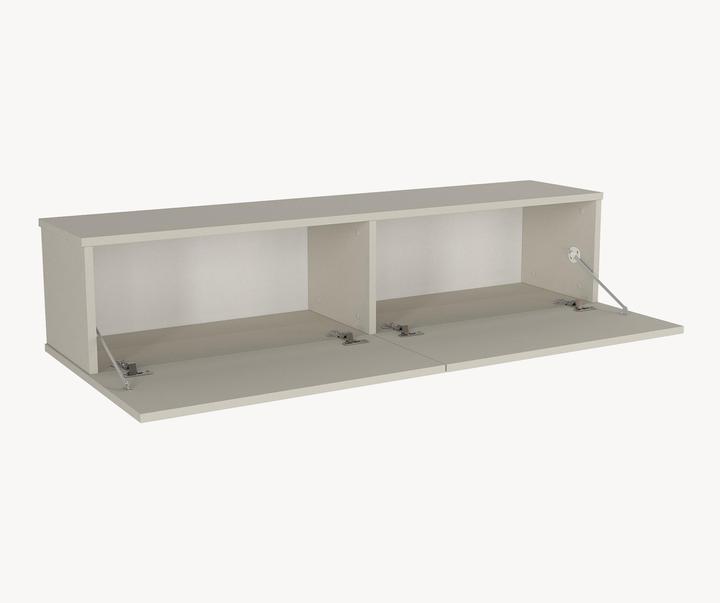 Produktbild En.Casa TV-Lowboard hängend Nolven 135x32x30 cm Graubeige (135 x 31.50 x 30 cm)