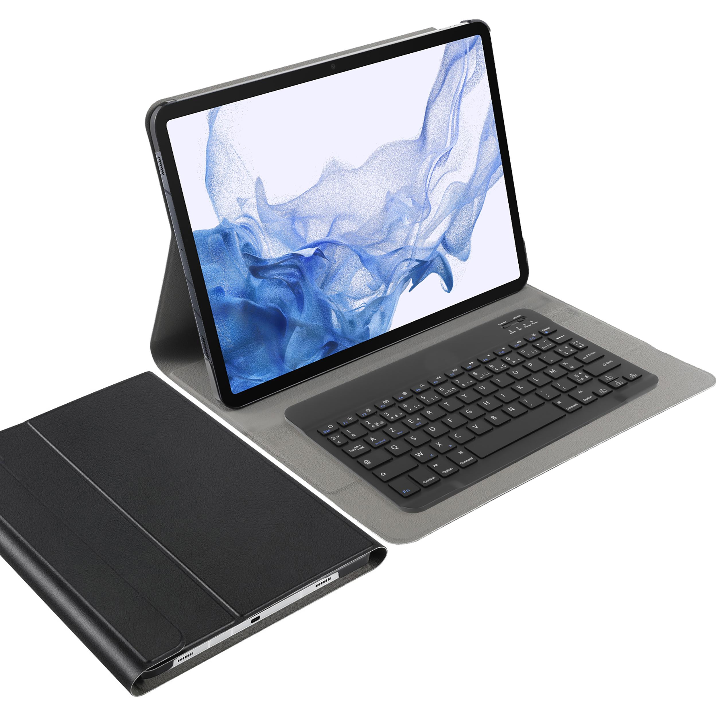 Thumbnail - Cazy Tastatur Hülle Kompatibel mit Samsung Galaxy Tab S8+ - Schutz Etui mit magnetisch Abnehmbarer (Galaxy Tab S8+), Tab...