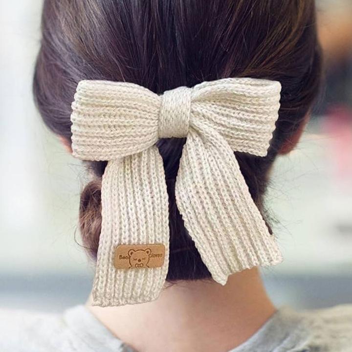 Immagine prodotto Avizar Haargummi Kunstfell mit Strickschleife Kimiko (Elastico per capelli)