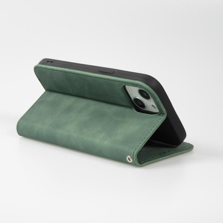 Produktbild PhoneLook Leder Tasche Flip Wallet vintage mit Magnetverschluss und Kartenhalter (Apple iPhone 13)