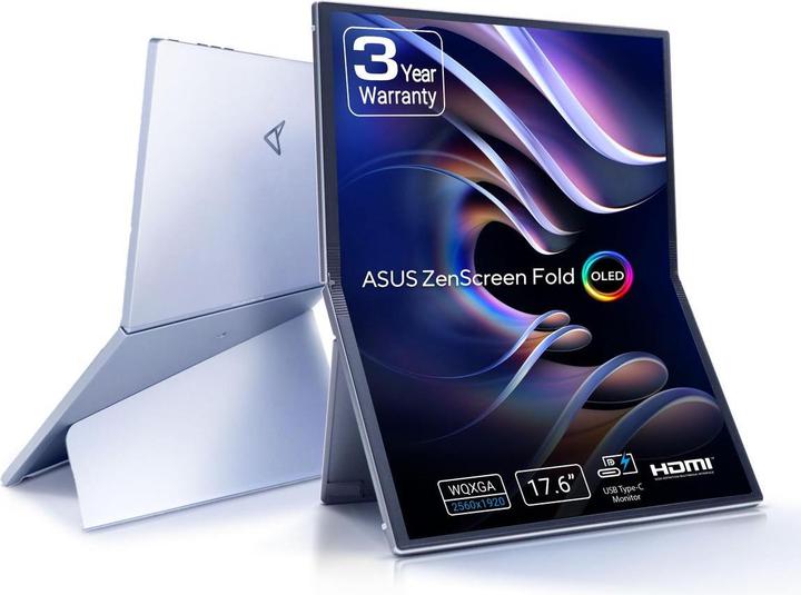 Actual product image ASUS ZenScreen Fold OLED MQ17QH (2560 x 1920 pixels, 17.30")