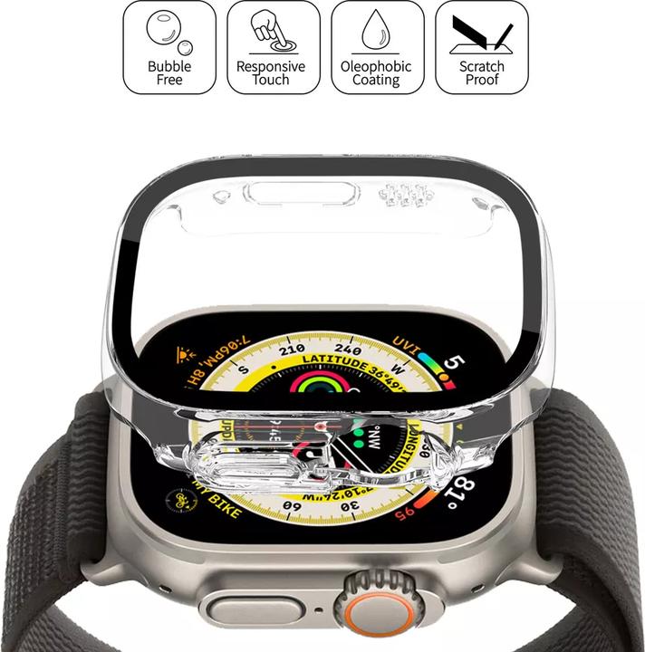 Image du produit PhoneLook Coque Ultra 49 mm Coque en plastique rigide avec vitre de protection Tempered Glass intégrée