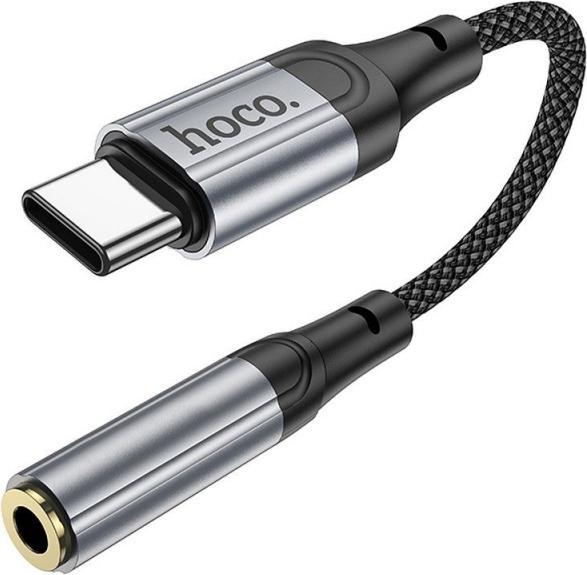 Immagine prodotto Hoco USB-C to 3.5mm LS36, 0.12m, Schwarz (0.12 m, Cavo AUX)