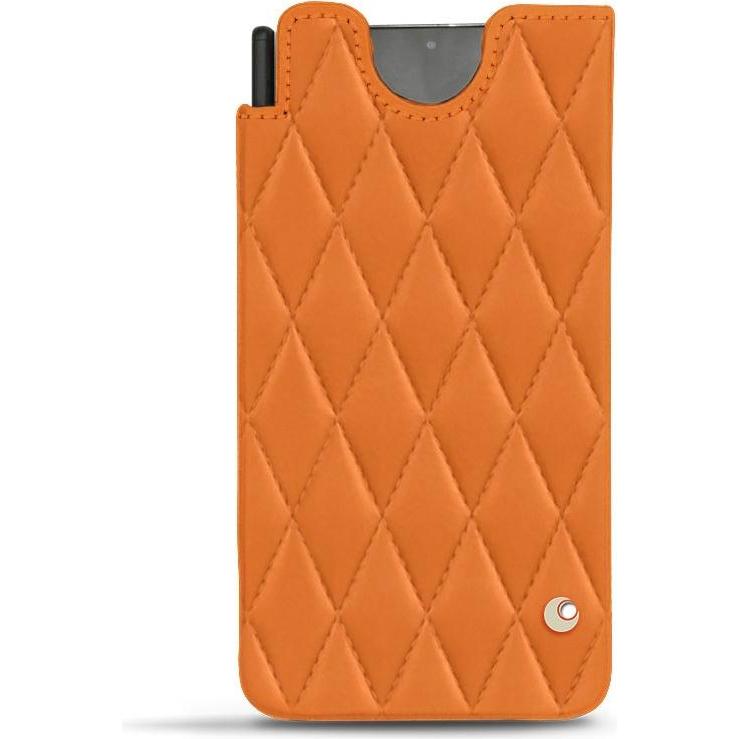 Noreve Lederschutzhülle (Samsung Galaxy S21 Ultra), Smartphone Hülle, Orange