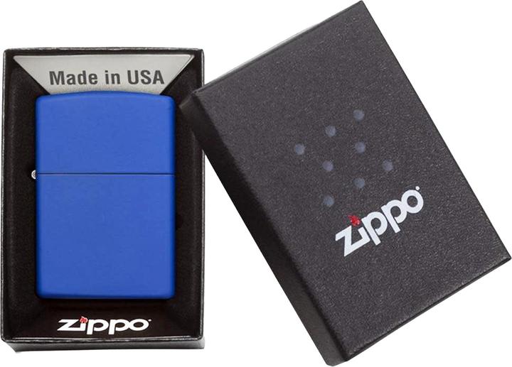 Actual product image Zippo Lighter Basic Royal Blue Matte