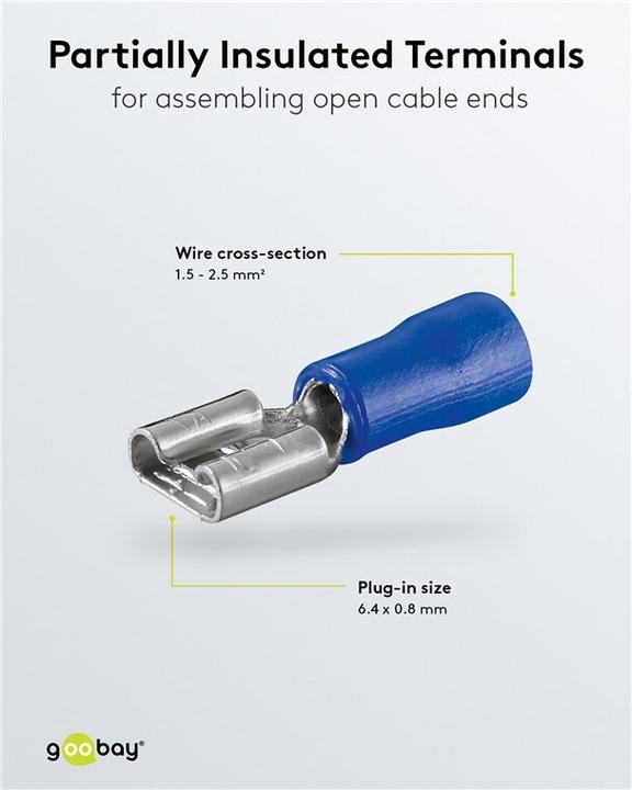 Produktbild Goobay Flachsteckhülse, Blau
