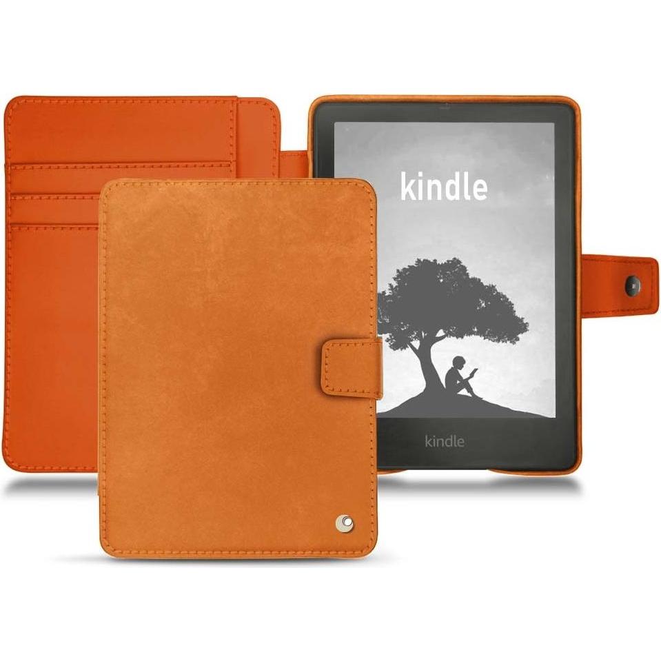 Noreve Lederschutzhülle Wallet (Kindle Signature Edition), eReader Zubehör, Orange