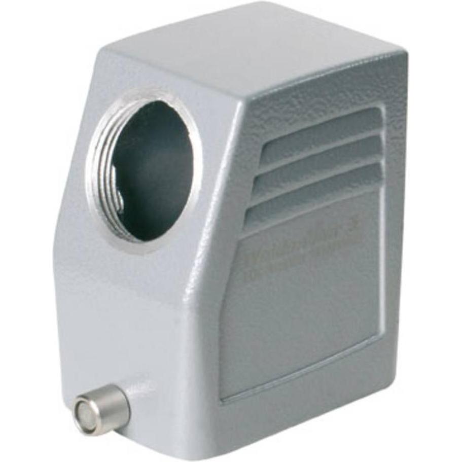 Weidmüller Alloggiamento del gommino, staffa longitudinale, alluminio IP66 1787470000, Cavo + Spina elettrica, Grigio