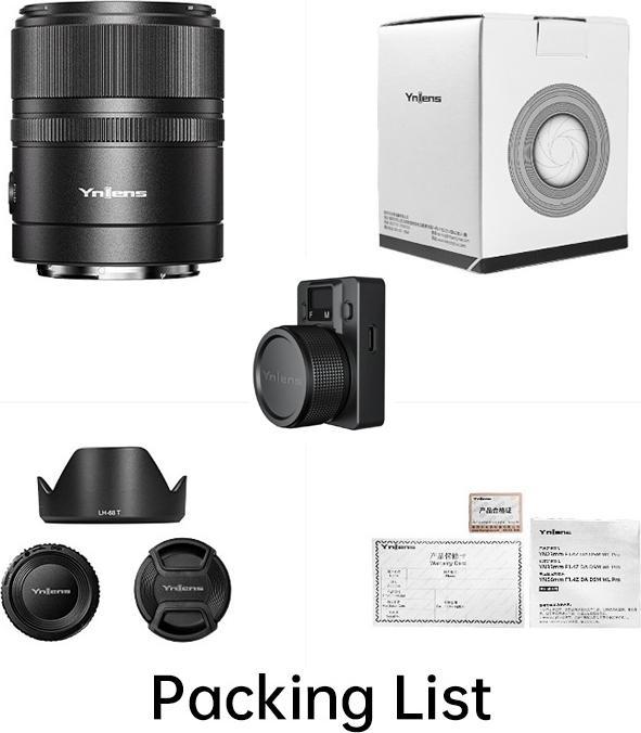 Actual product image Yongnuo YN23mm F1.4Z DA DSM WL Pro (Nikon Z, APS-C / DX)