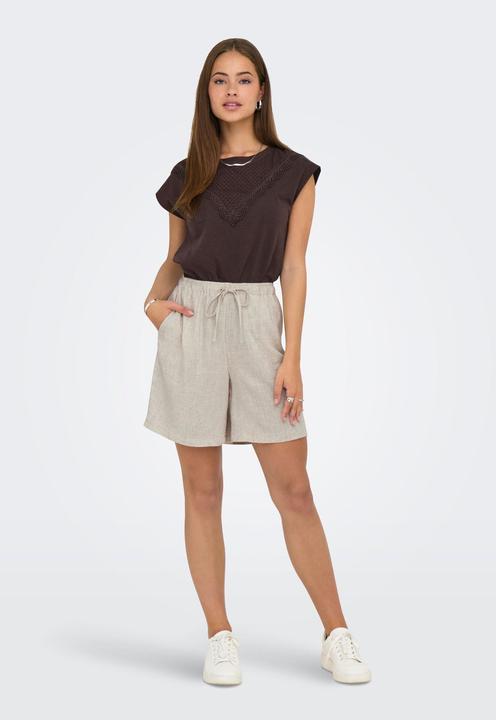 Produktbild Only Onlsiesta Mw Pull-Up Lin Bl Shorts Noos (S)