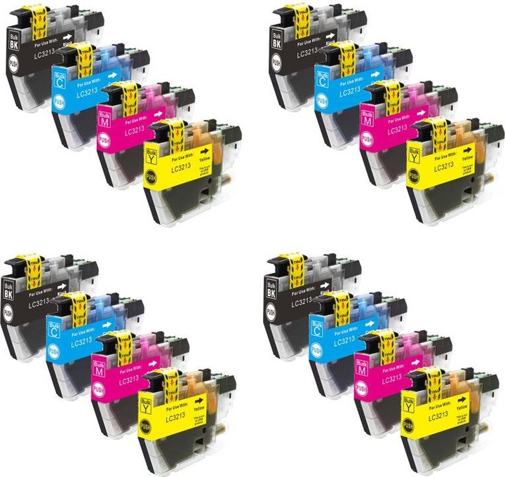 Actual product image Hermex Compatible Ink Cartridge for Brother DCP-J772DNW (M, FC, C, Y)