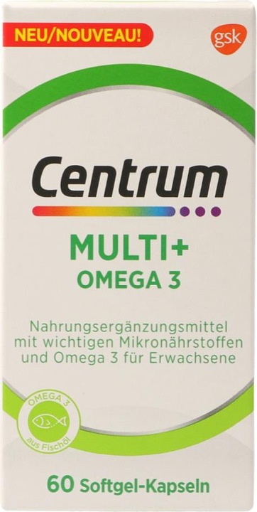 Immagine prodotto Centrum Multi più Omega 3 (60 Pezzo/i, Pillole, 120 g)