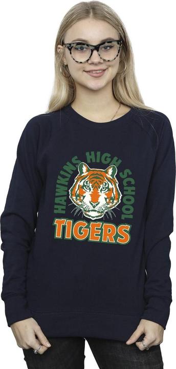 Actual product image Netflix Womens/Ladies Stranger Things Hawkins Arch Tiger Sweatshirt (S)