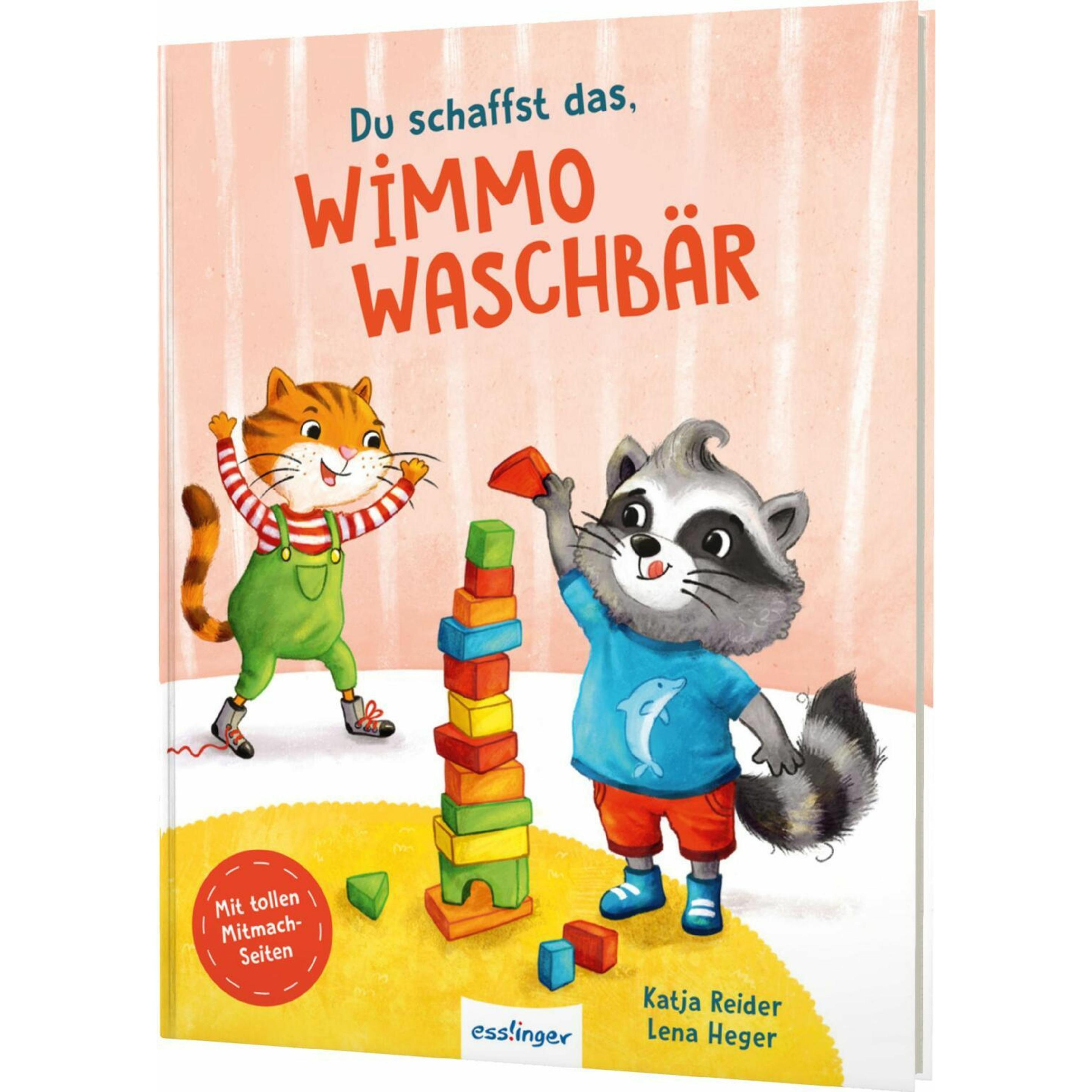 Reider:Du schaffst das, Wimmo Waschbär, Kinderbücher von Katja Reider, Lena Heger